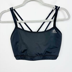 ADIDAS | Black Strappy Back Sports Bra Women’s Size Large